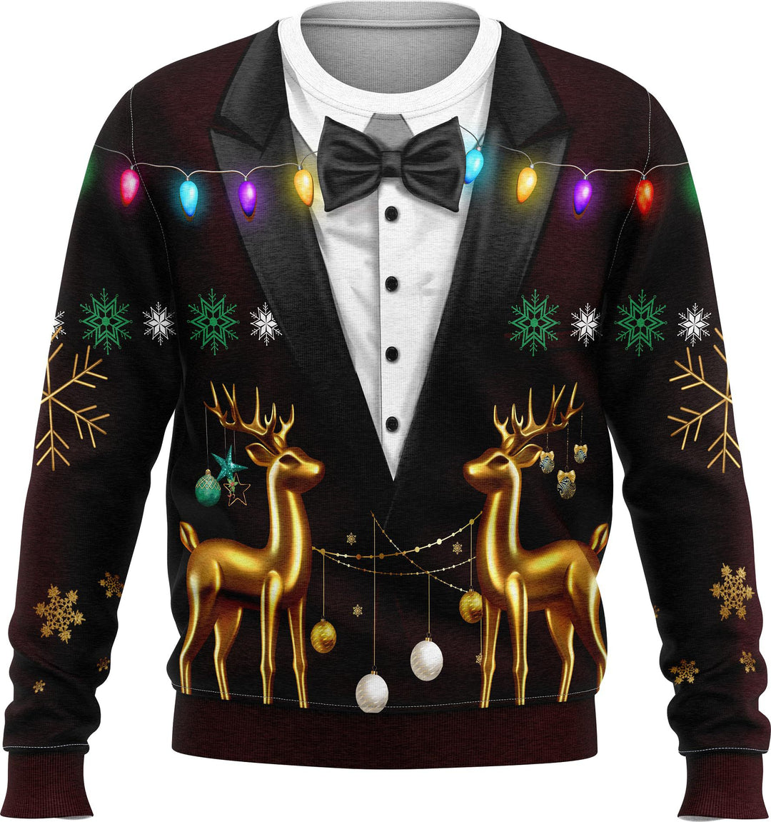 Damen Festlicher Weihnachts-Pullover im Anzug-Stil Drune