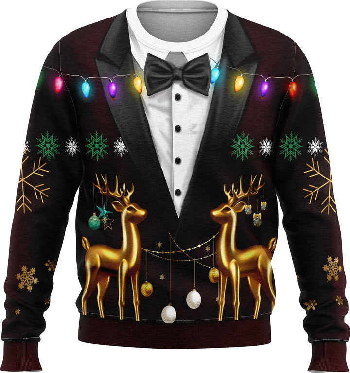Damen Festlicher Weihnachts-Pullover im Anzug-Stil Drune