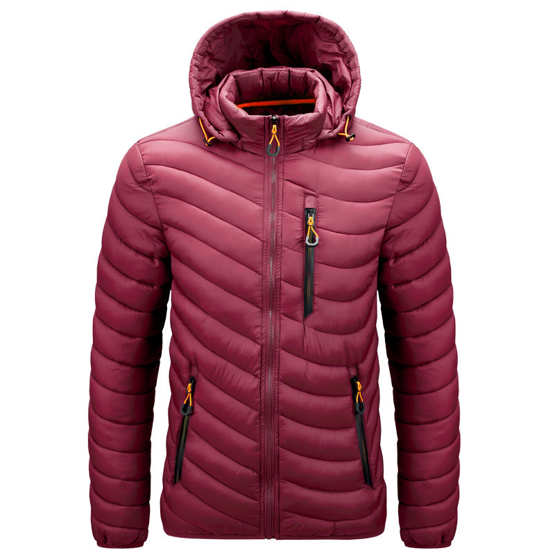 Drune | Gesteppte leichte Herrenjacke mit Kapuze