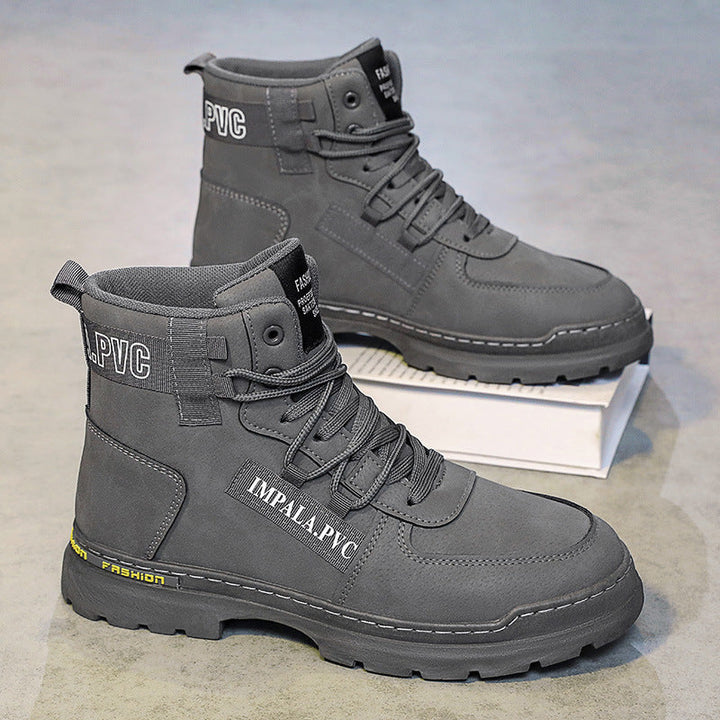 Damen modische Schnürstiefel mit robustem Profil Drune