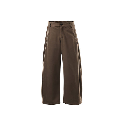 Damen Weite Culotte-Hose aus formstabilem Ponte mit hoher Taille und verdecktem Komfortbund Drune