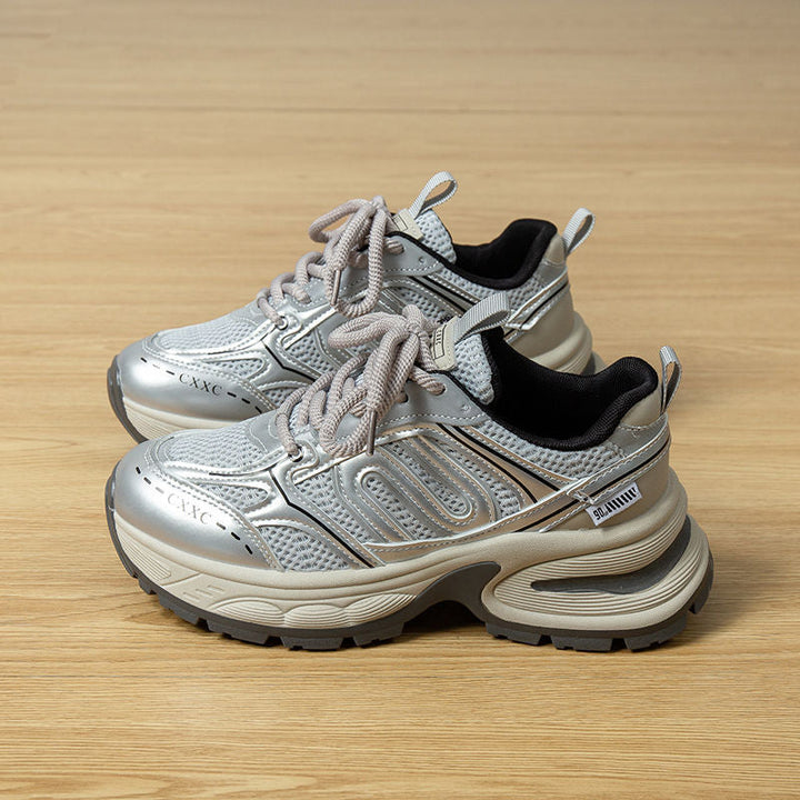 Damen Sportliche Trend-Sneaker mit modischen Akzenten und rutschfester Sohle Drune