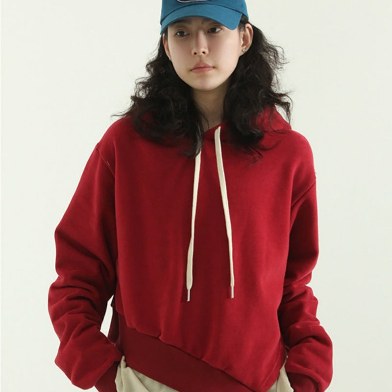 Damen lässiger Kapuzenpullover mit oversized Schnitt Drune