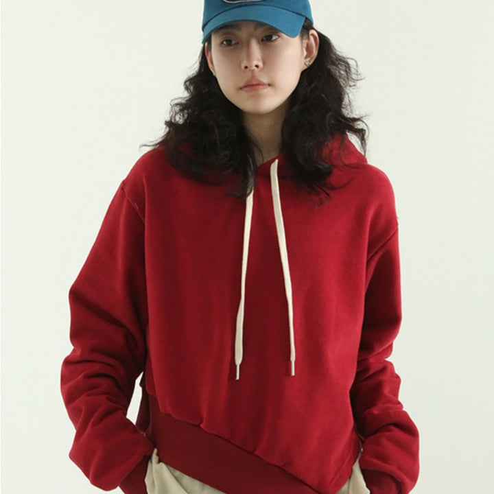 Damen lässiger Kapuzenpullover mit oversized Schnitt Drune