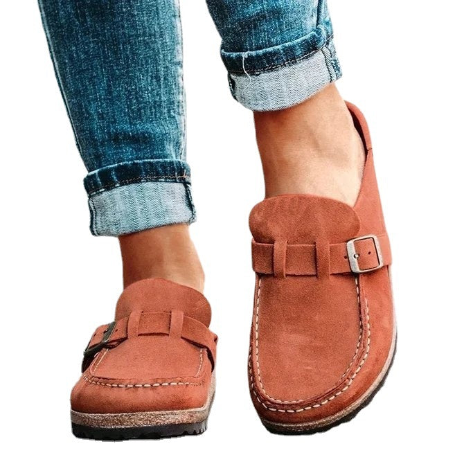 Damen Wildleder Slipper Drune