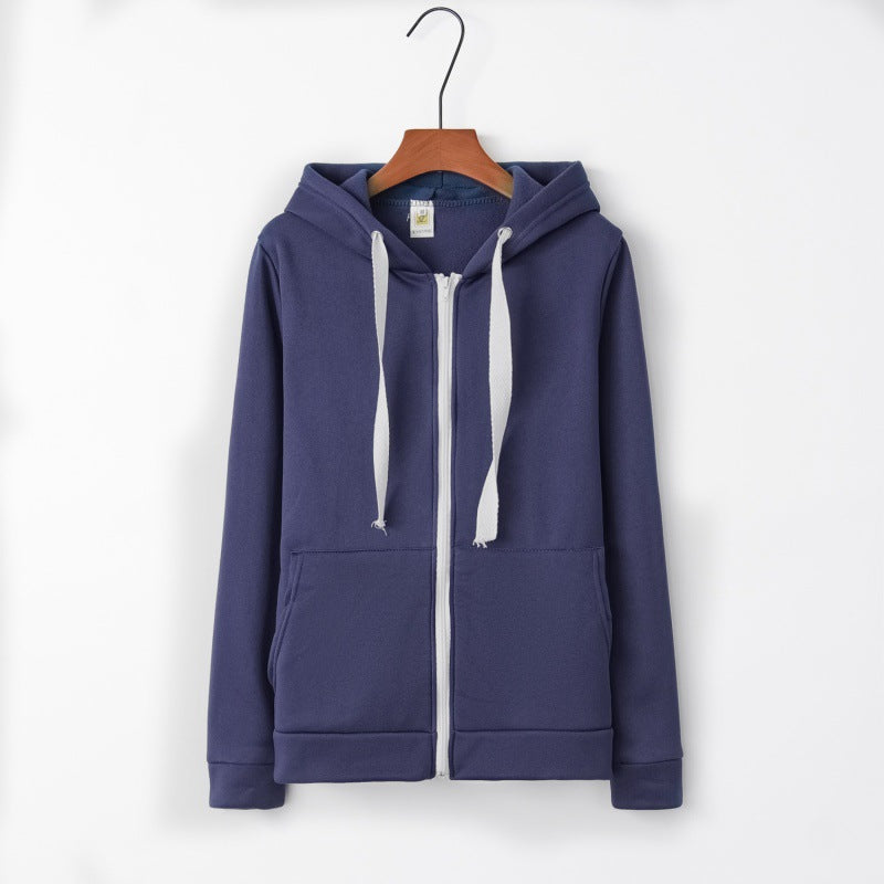 Damen Sportliche Kapuzenjacke mit praktischen Taschen und Reißverschluss Drune