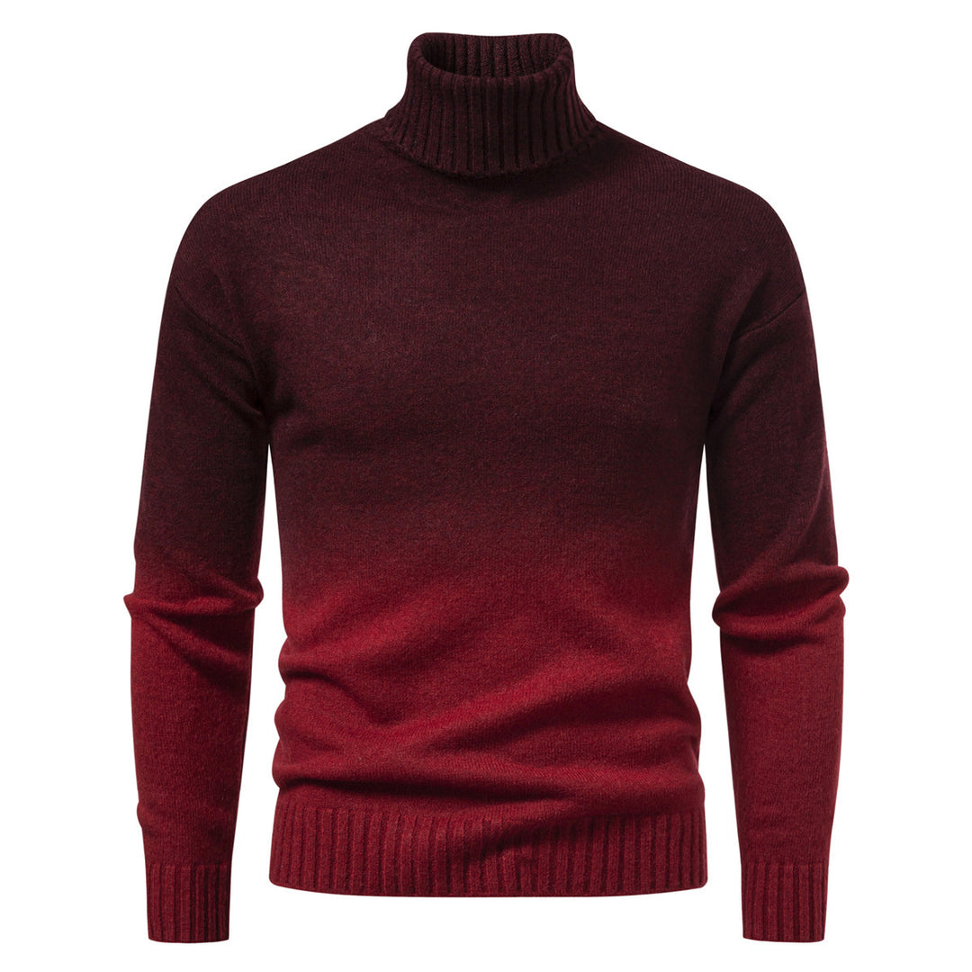 Herren Rollkragenpullover mit sanftem Farbverlauf und Feinstrick-Qualität Drune