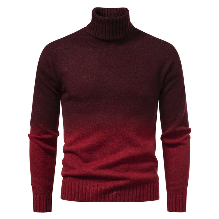 Herren Rollkragenpullover mit sanftem Farbverlauf und Feinstrick-Qualität Drune