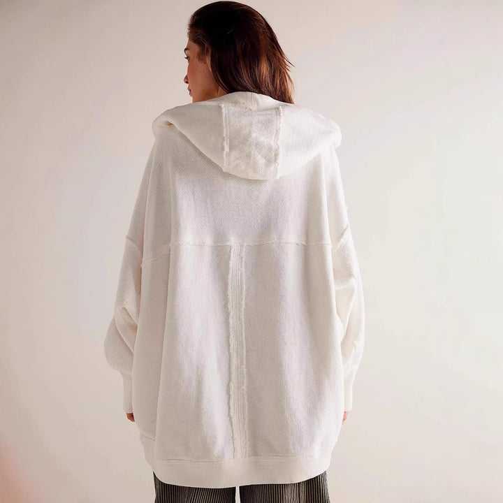 Damen Lässige Oversize Sweatjacke