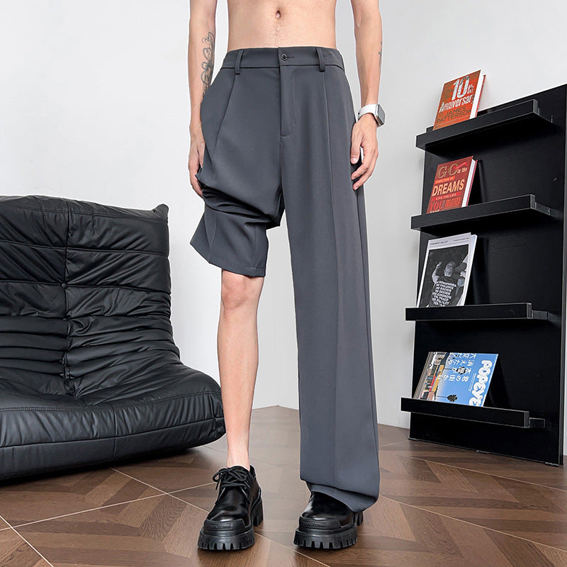 Herren Freizeithose mit asymmetrischem Schnitt