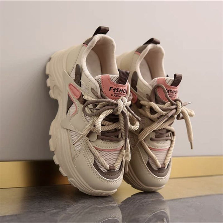 Damen Sportliche Chunky Sneakers mit atmungsaktiver Mesh-Oberfläche und dämpfendem Komfort Drune