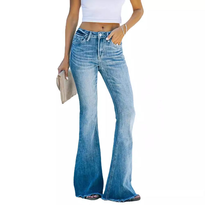 Damen Bootcut Jeans Drune