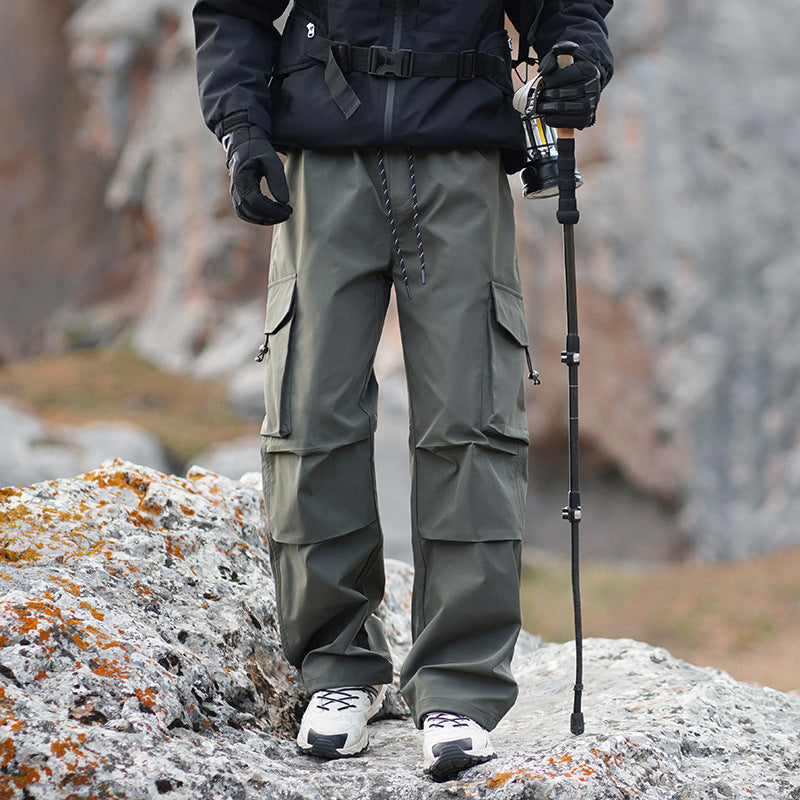Herren Technische Outdoor-Cargohose mit wasserabweisendem Stretch und verstärkten Knien Drune