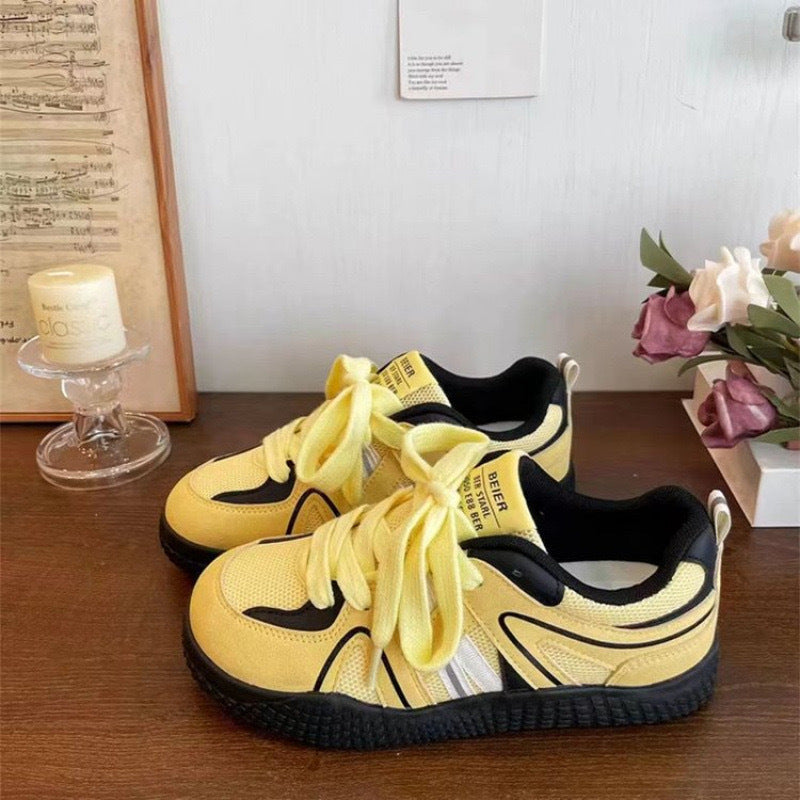 Damen Sportliche Sneakers mit atmungsaktiver Mesh-Oberfläche und rutschfester Sohle Drune