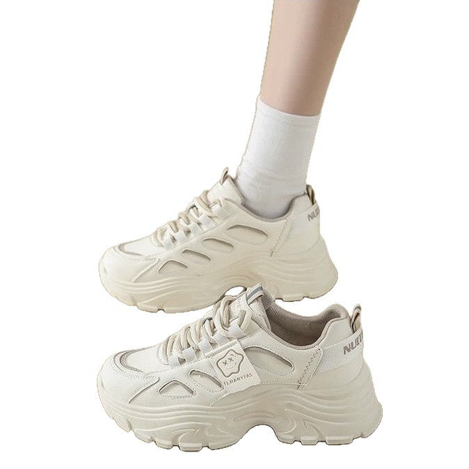 Damen Sportliche Chunky Sneakers mit atmungsaktiver Sohle und eleganten Designelementen Drune