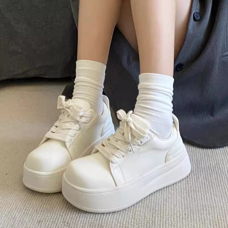 Damen Komfortable Plateau-Sneaker mit atmungsaktivem Obermaterial Drune