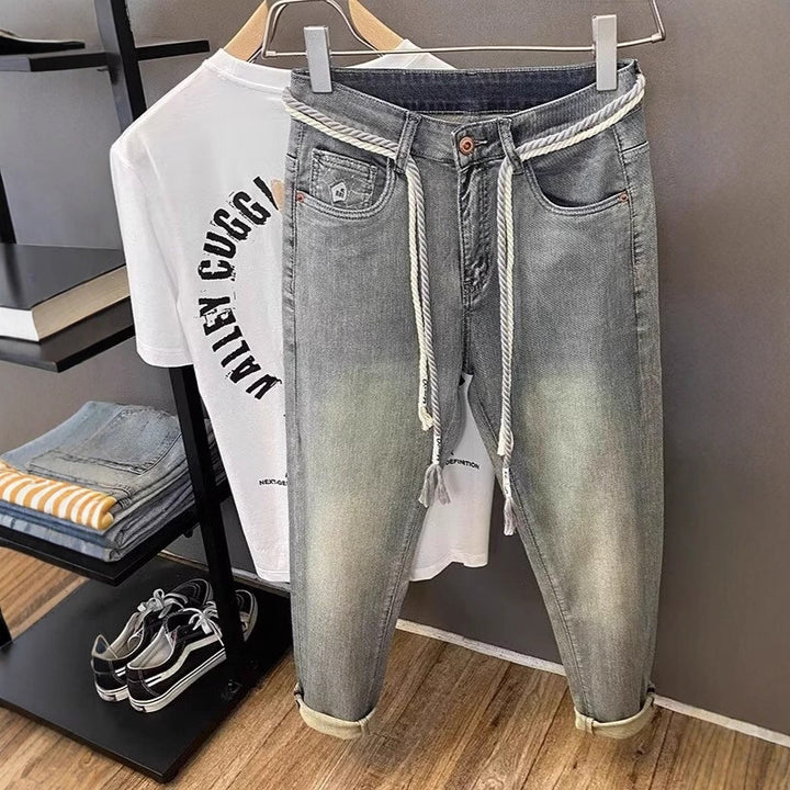 Damen Modische Denim-Cargo-Hose Drune