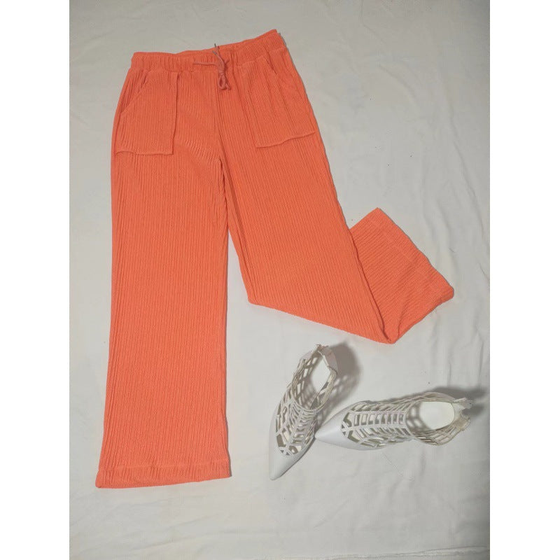 Damen Bequeme Sommerhose mit weit geschnittenem Bein und praktischen Taschen Drune