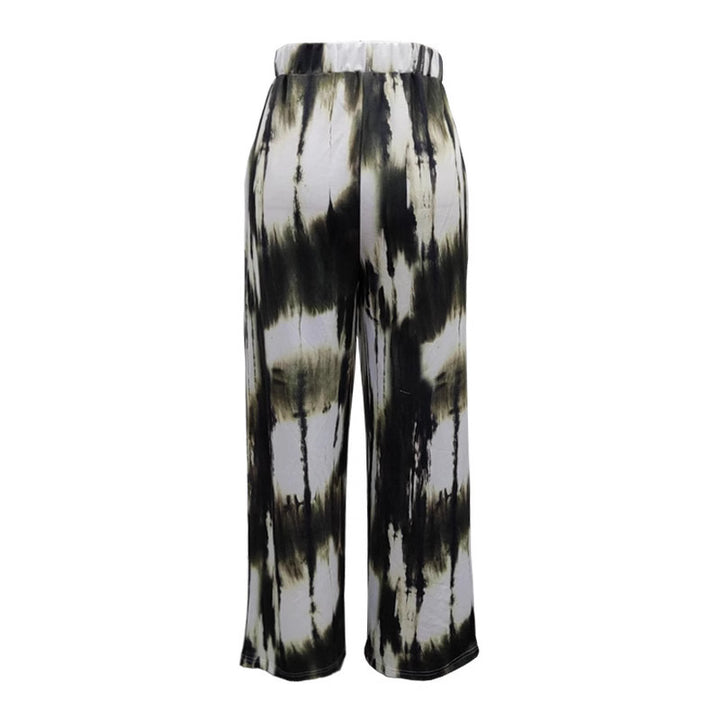 Damen Weite Stoffhose mit einzigartigem Batikdesign Drune