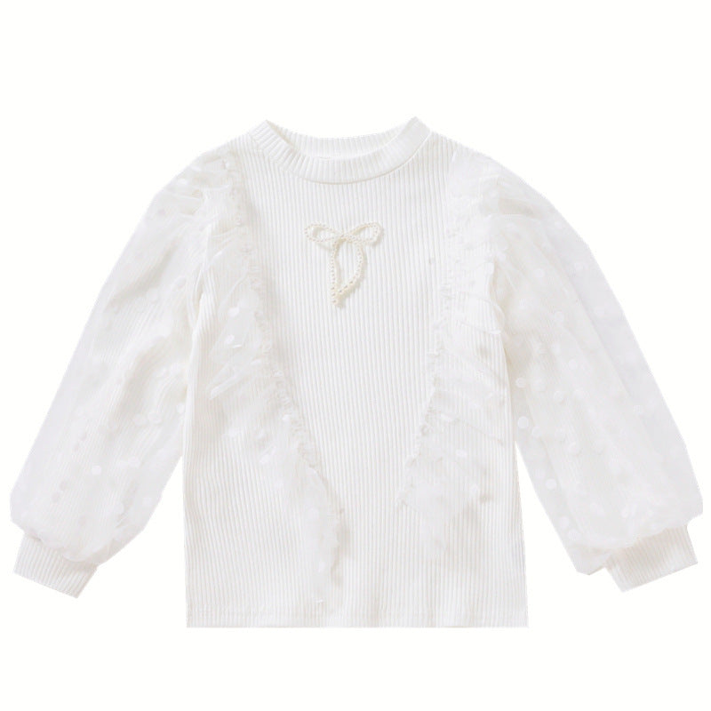 Damen Modischer Pullover mit voluminösen Ärmeln Drune