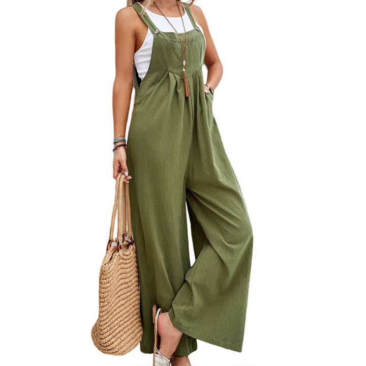 Damen weite Latzhose mit lässigem Schnitt und raffinierten Details Drune