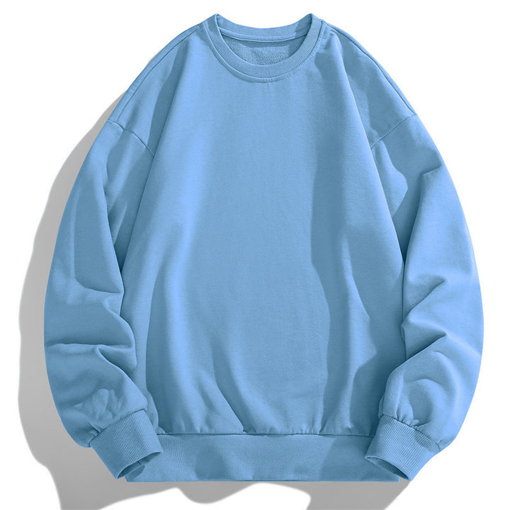 Herren Oversize Rundhals-Sweatshirt mit Rippbündchen und dropped-shoulder Schnitt Drune