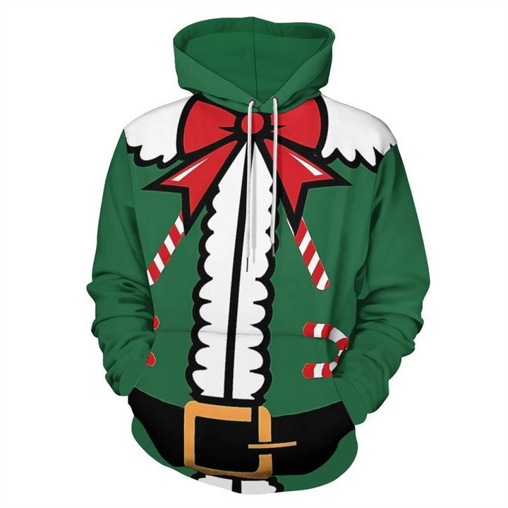 Damen Lustiger Kapuzenpullover mit Weihnachtsmotiv Drune