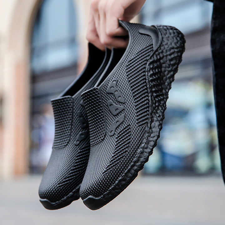 Herren Atmungsaktive Slip-On Laufsneaker mit gepolsterter Komfortsohle Drune