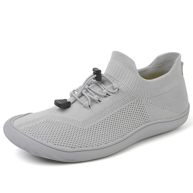 Unisex nan schlanker Strick-Schlupftrainer mit Zugstopper-Schnürung und ultraflexibler Minimalsohle Drune