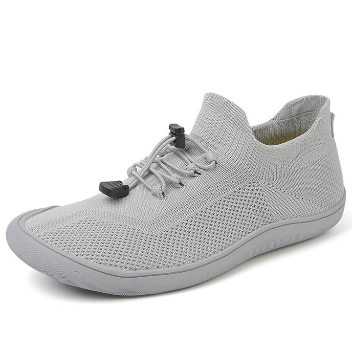 Unisex nan schlanker Strick-Schlupftrainer mit Zugstopper-Schnürung und ultraflexibler Minimalsohle Drune