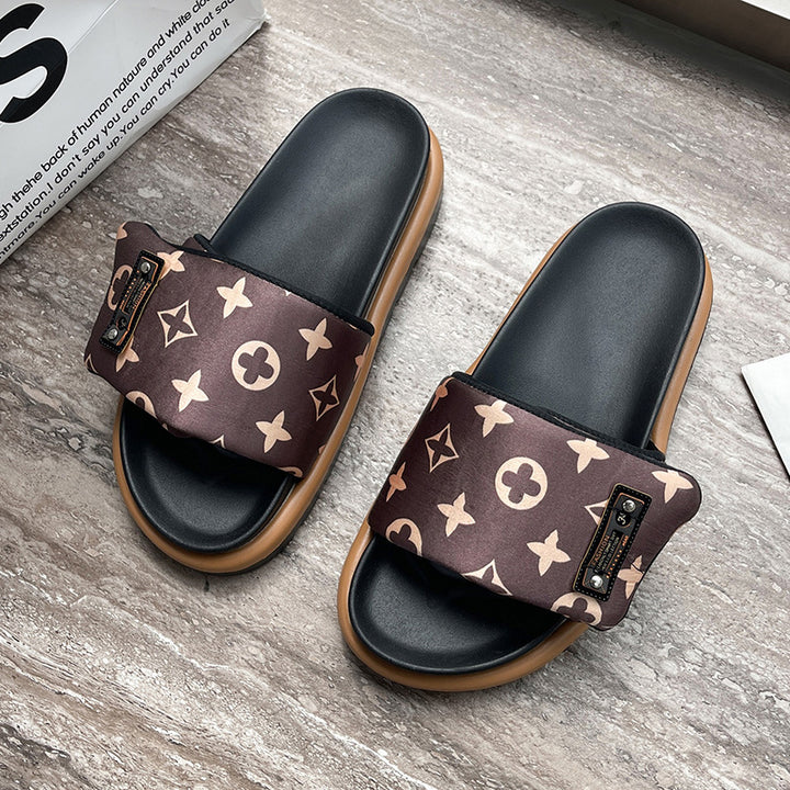 Damen Modische Freizeitsandalen mit breitem Riemen und komfortabler Dämpfung Drune