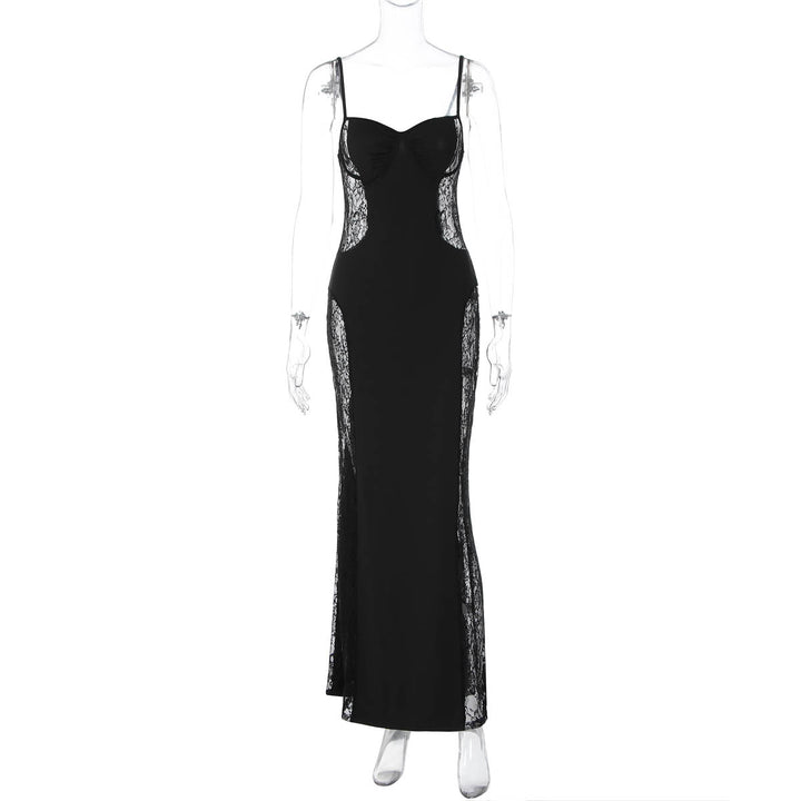 Damen Elegantes Spitzenkleid mit geschmeidiger Passform und verführerischem Design Drune