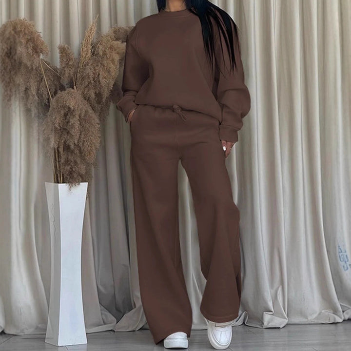 Damen nan lässiges Oversize Sweatshirt und weite Jogginghose Set Drune