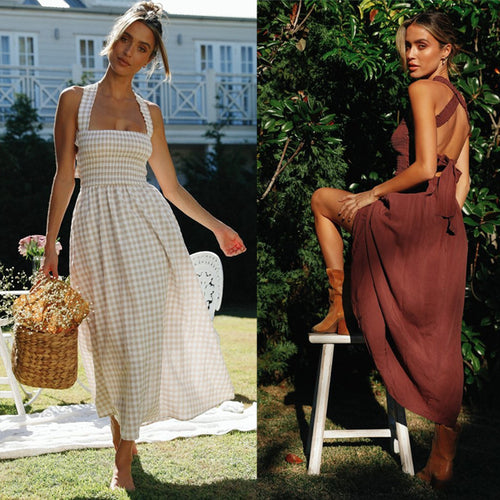 Damen Maxikleid im boho Stil Drune