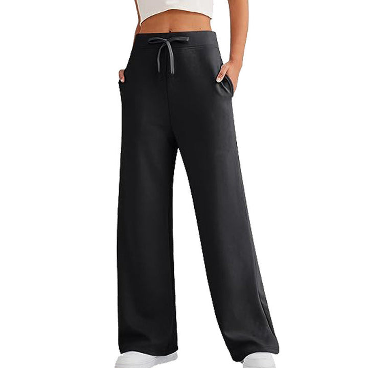 Damen Weite Freizeit-Hose mit elastischem Bund und praktischen Taschen Drune