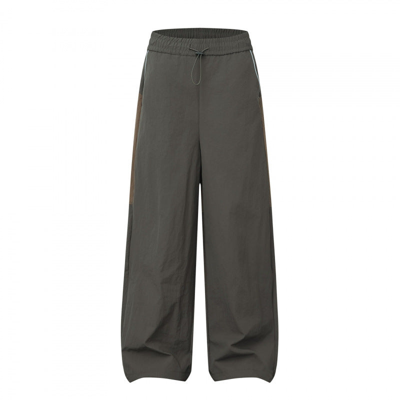 Damen Weite Cargo‑Style Hose mit elastischem Bund, Tunnelzug und seitlichen Einsatzdetails Drune