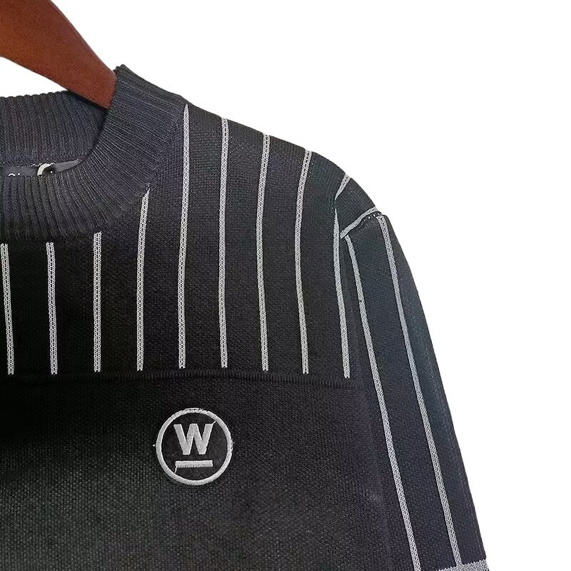 Herren gestreifter Rollkragenpullover aus kuscheligem Textil Drune