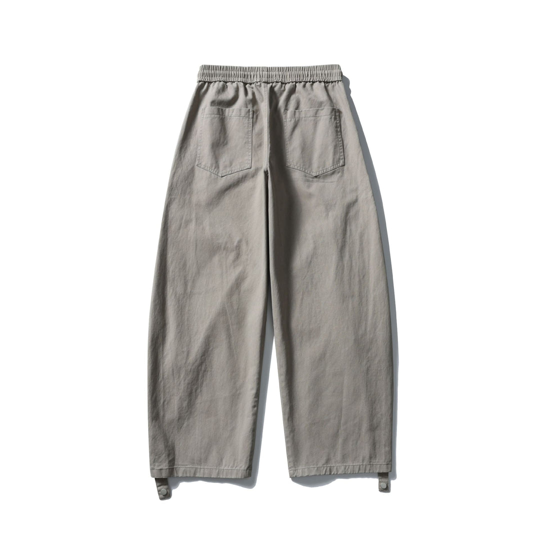 Damen Weite Cargo‑Hose mit elastischem Tunnelzugbund, aufgesetzten Pattentaschen und verstellbaren Beinriemen Drune