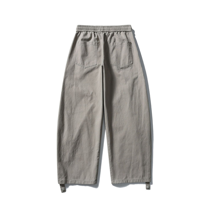 Damen Weite Cargo‑Hose mit elastischem Tunnelzugbund, aufgesetzten Pattentaschen und verstellbaren Beinriemen Drune