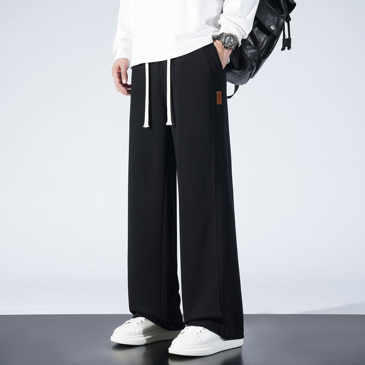 Damen Weite Lounge-Sweathose mit Tunnelzug und geradem Bein Drune