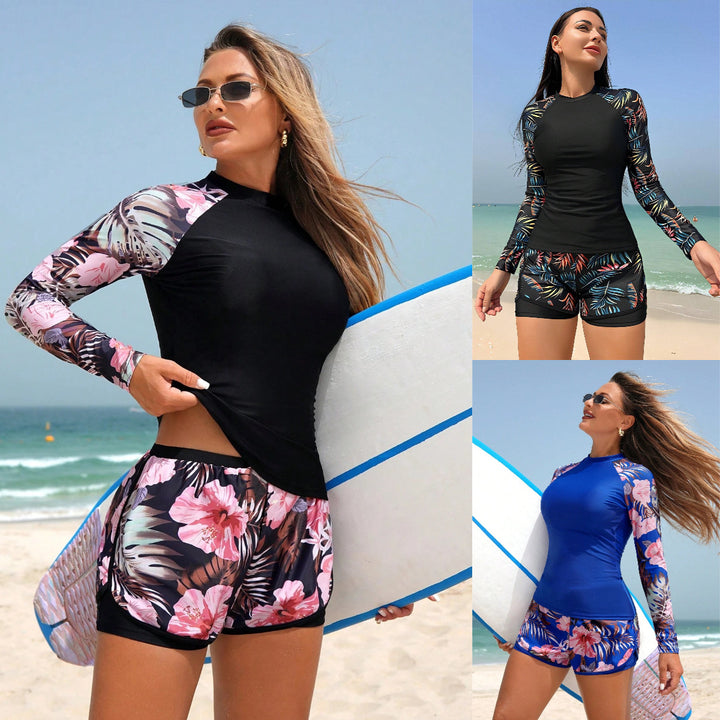 Damen Langarm Surfshirt mit komfortabelen Shorts Drune