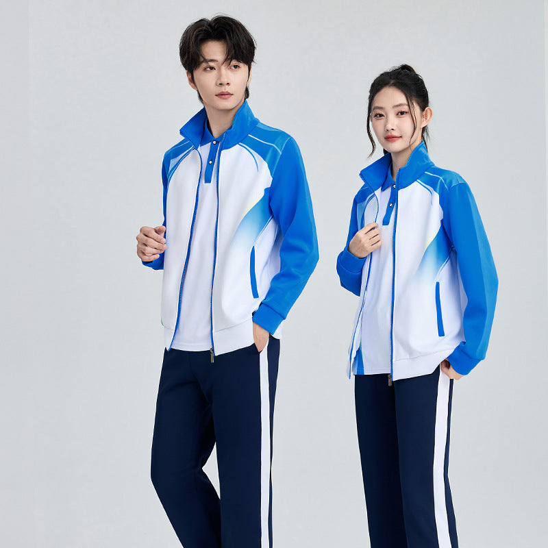 Unisex Badminton-Trainingsset mit Funktionspolo und sportlicher Jogginghose Drune
