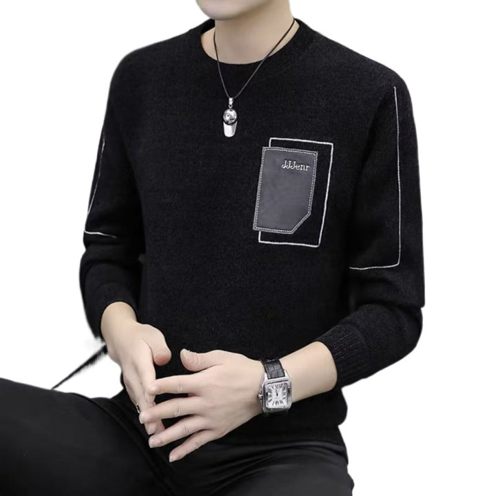 Herren Bequemer Strickpullover mit praktischen Taschen Drune