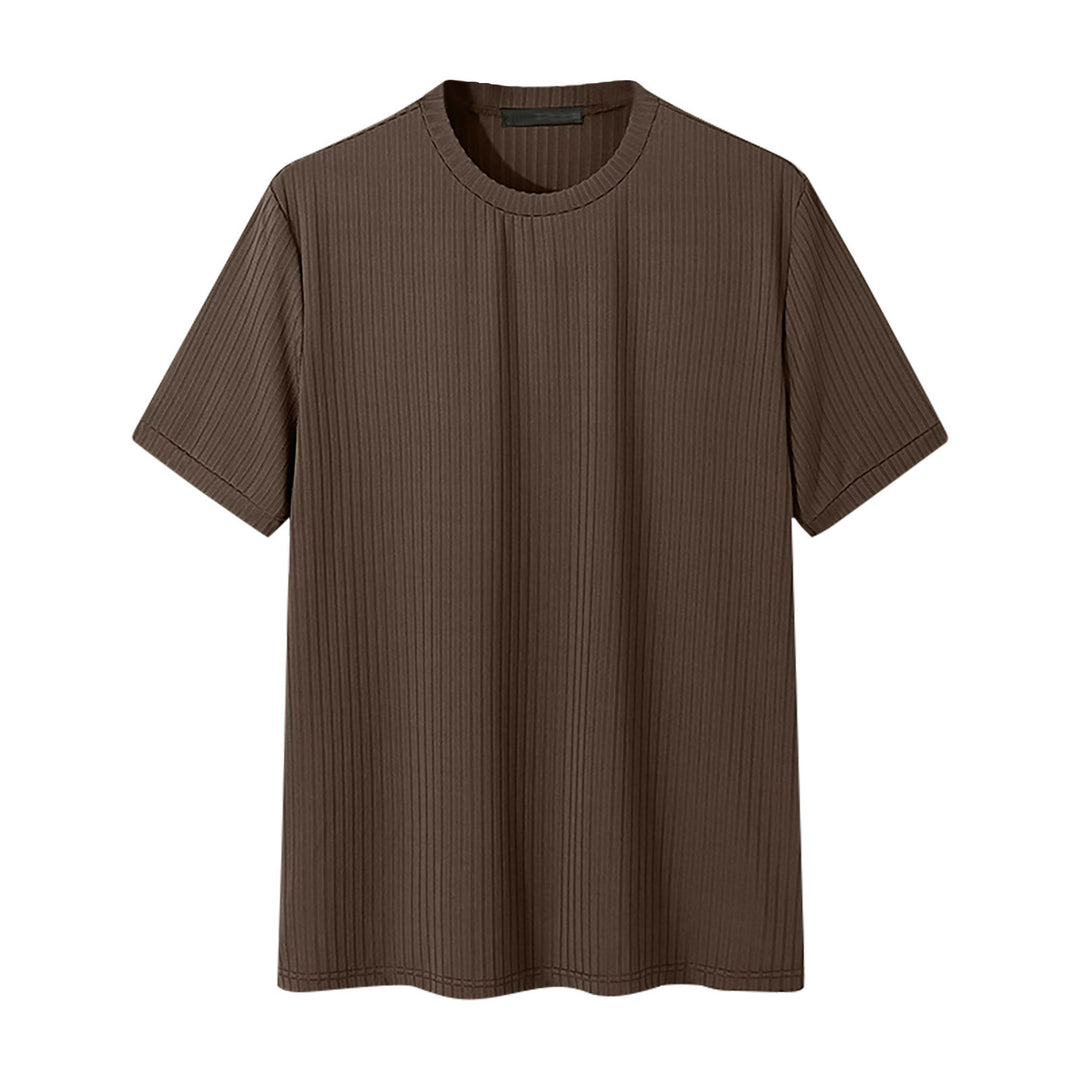 Unisex nan geripptes weit geschnittenes T-Shirt aus Baumwollmix Drune
