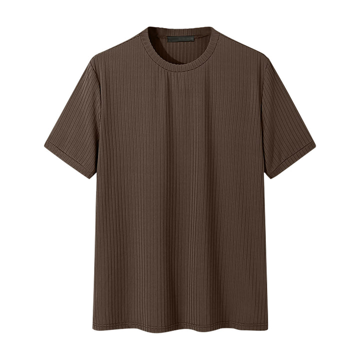 Unisex nan geripptes weit geschnittenes T-Shirt aus Baumwollmix Drune