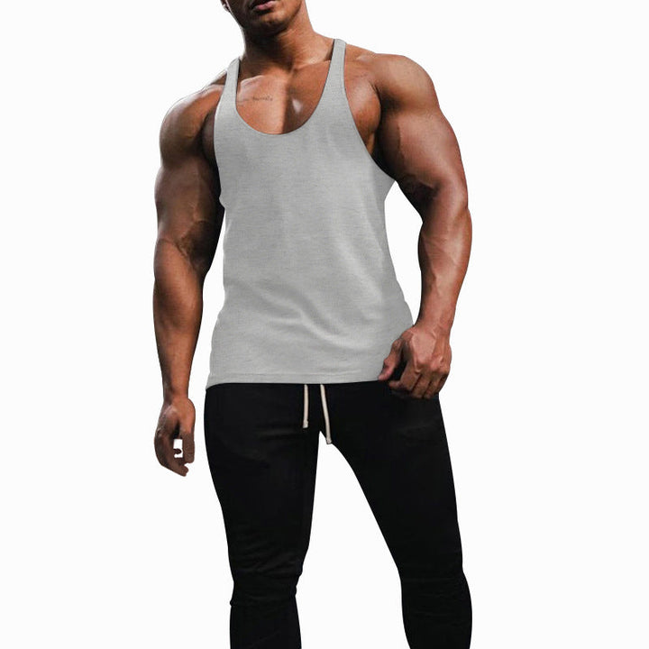 Herren Sporttanktop mit racerback Design und atmungsaktiver Baumwolle Drune