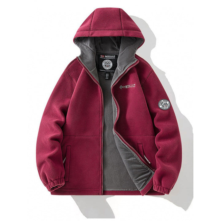 Herren Fleecejacke mit Kapuze Drune 1787797345