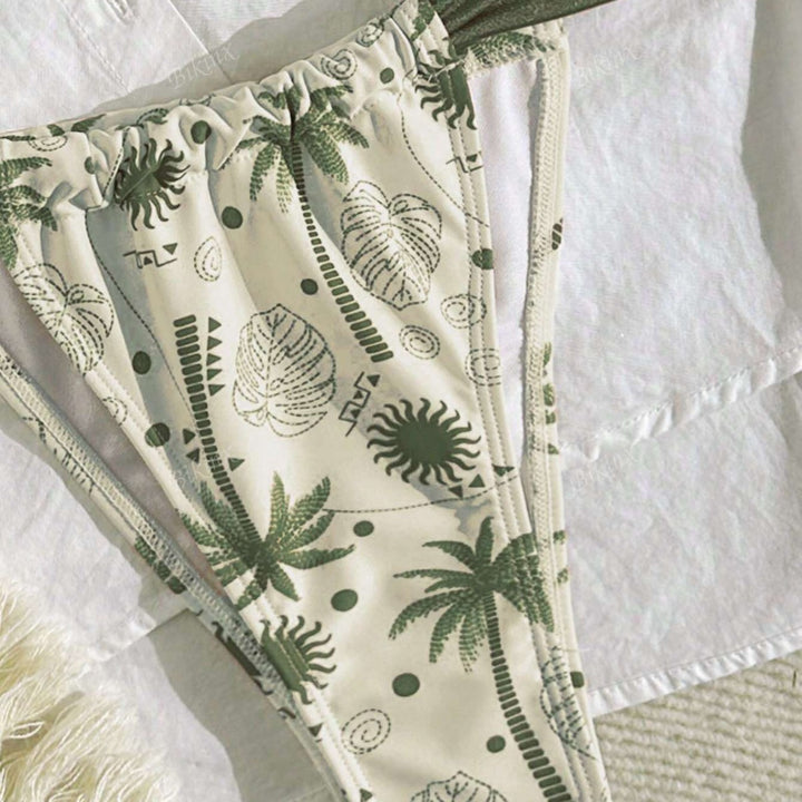 Damen Bikini-Set mit tiefem V-Ausschnitt und komfortablen Trägern Drune