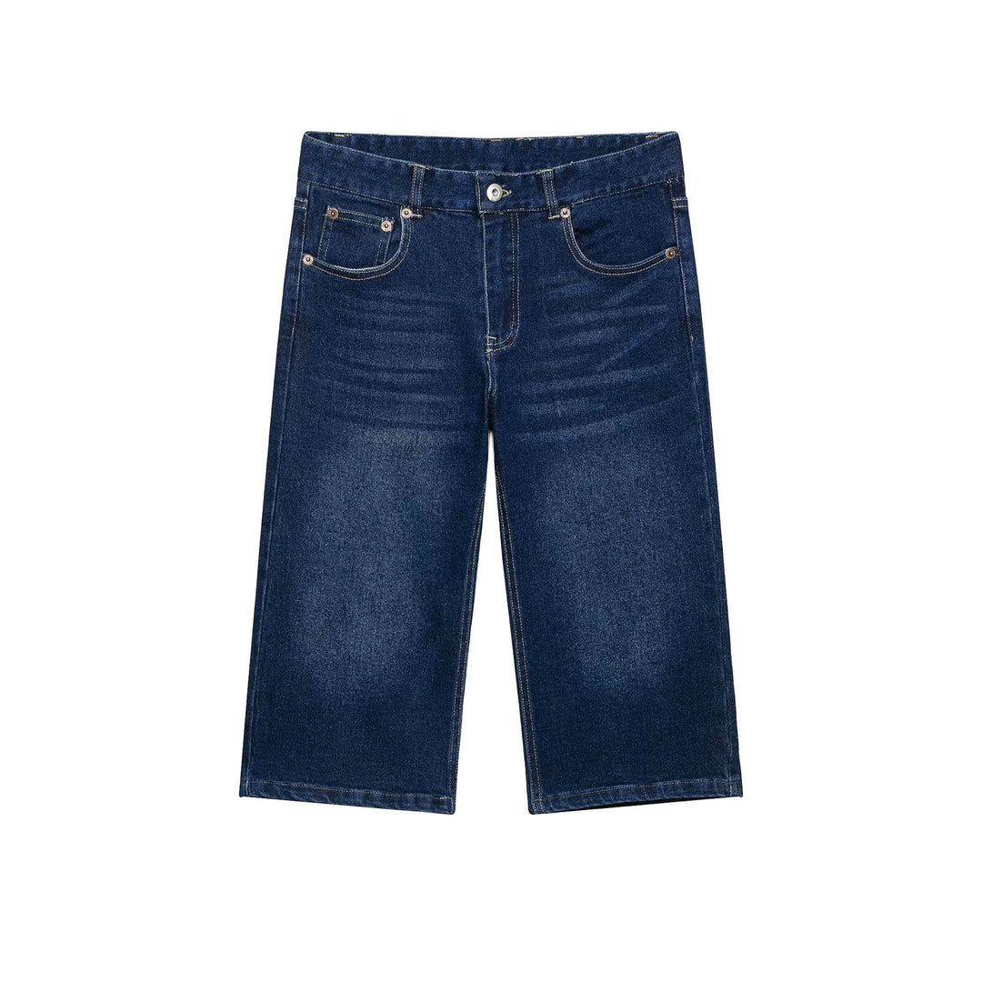 Damen Weite Cropped-Denim-Culotte im 5-Pocket-Design Drune