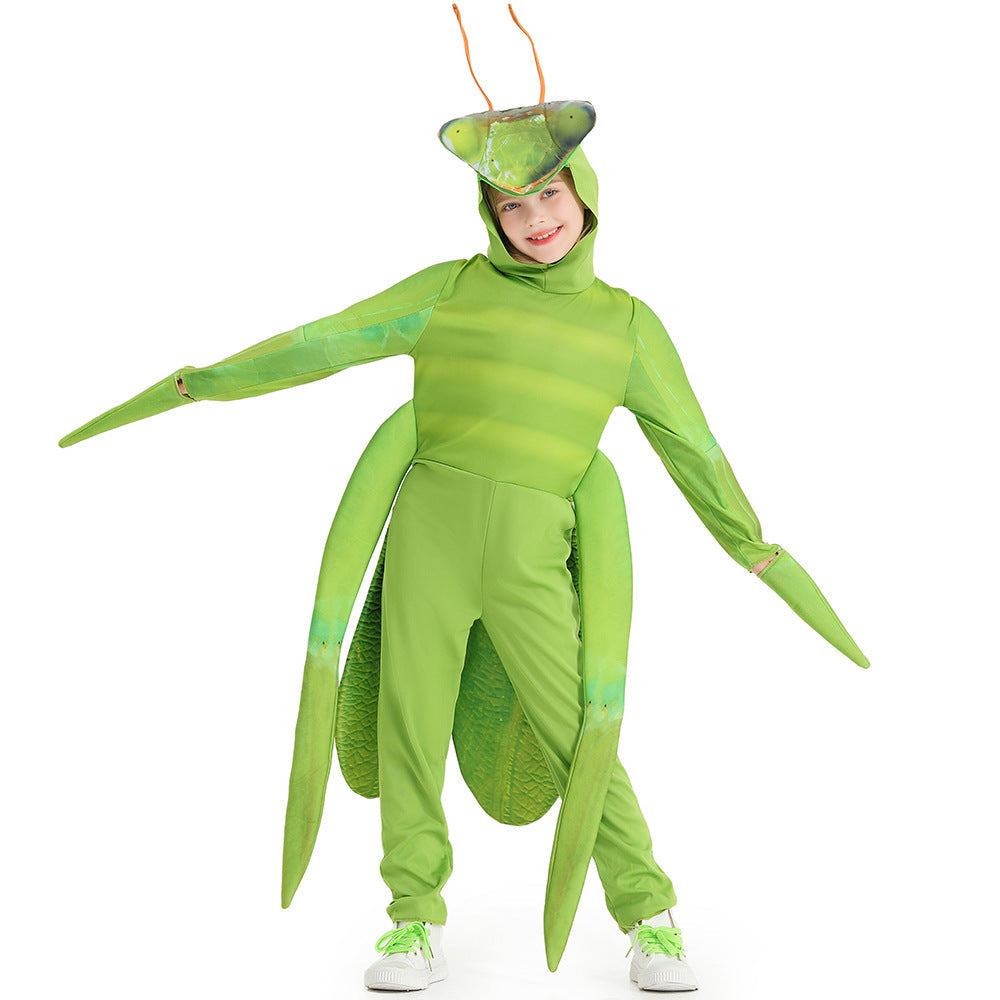 Unisex Kostüm einer Gottesanbeterin Drune